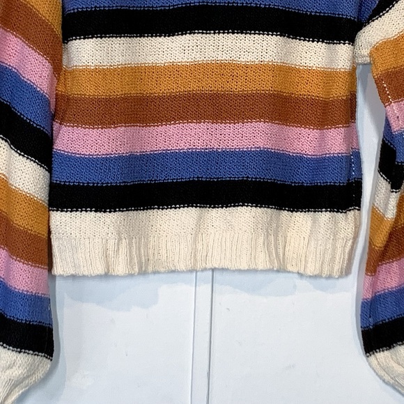 Billabong Seeing Double Crop Crewneck Pullover Sweater in Toffee - Picture 8 of 14